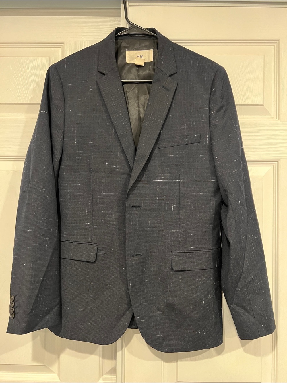 H&M Dark Navy Textured Sport Coat